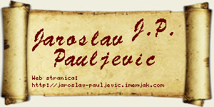 Jaroslav Pauljević vizit kartica